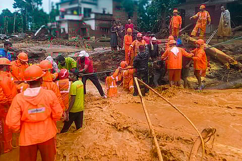 Rescue operation
after landslide in Wayanad